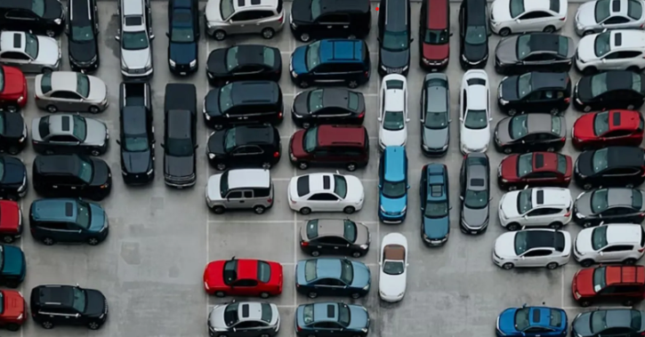 Festive Car Rush Hits Roadblock